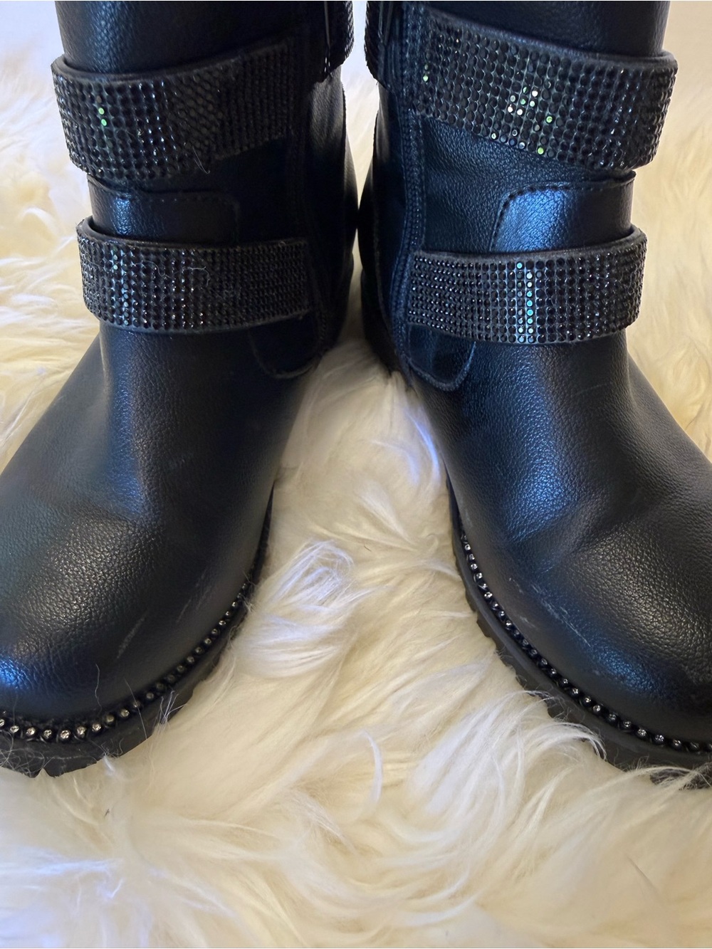 Kids Studded Buckle Ankle Boots - Picture 2 of 7